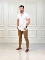پیراهن کوتاه 04025 کورینا سفید - Image 3
