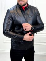 کت چرم BLACK 2312 - Image 3
