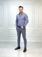 پیراهن ساده سارینا طوسی - Image 2