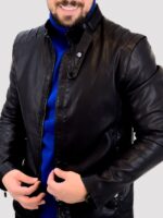 کت چرم 2236 مشکی - Image 2