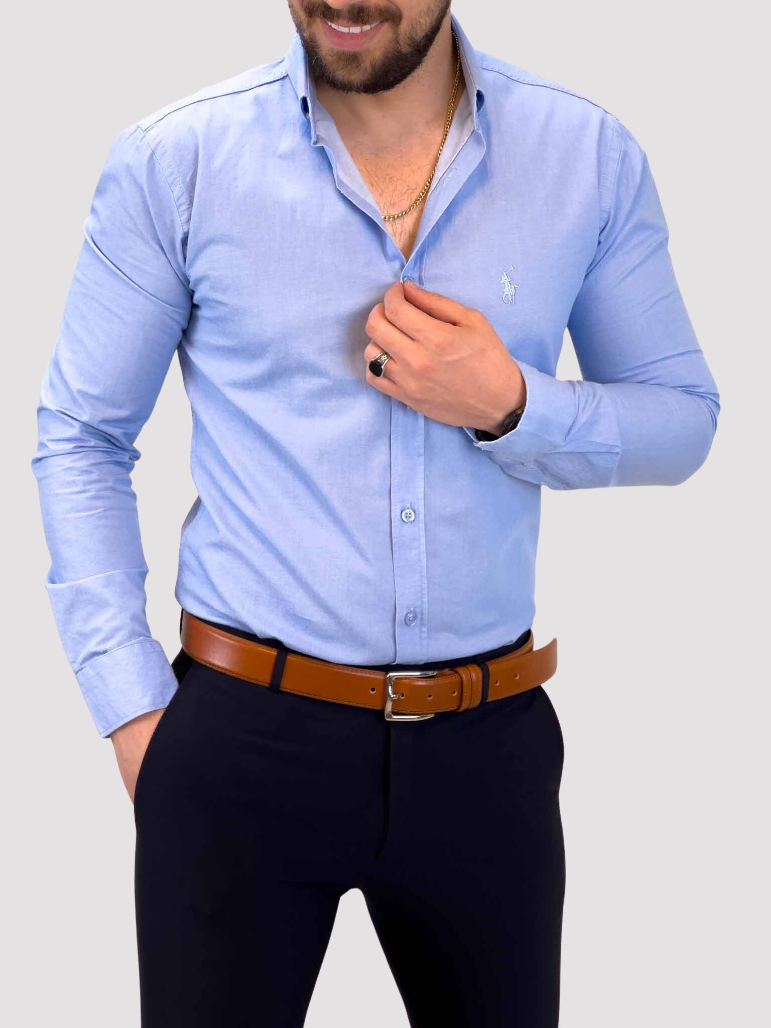 8 پیراهن 03029 POLO آبی روشن - Image 1