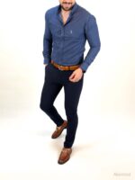 پیراهن 03029 POLO آبی تیره - Image 2