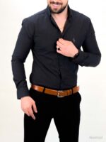 پیراهن 03029 POLO ذغالی