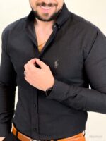 پیراهن 03029 POLO ذغالی - Image 3