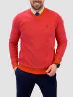 پلیور یقه هفت POLO سرخابی - Image 2