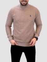 پلیور یقه 5 سانت polo کرم - Image 2