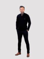 بافت یقه هفت POLO مشکی - Image 2
