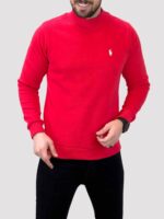پلیور یقه 5 سانت قرمز - Image 2