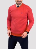 پلیور یقه هفت POLO سرخابی - Image 3
