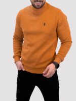 پلیور یقه 5 سانت polo عسلی - Image 3