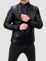 کت چرم 2325F مشکی - Image 3