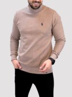 پلیور یقه 5 سانت polo کرم - Image 3