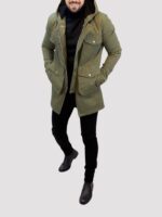 کاپشن بلند ZARA سبز - Image 3