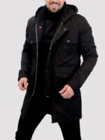 کاپشن بلند ZARA مشکی - Image 4