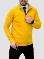 پلیور نیم زیپ POLO خردلی - Image 2