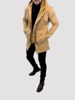 کاپشن بلند ZARA خردلی - Image 3