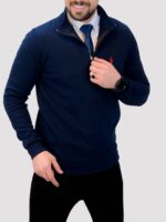 پلیور نیم زیپ POLO سورمه ای - Image 2