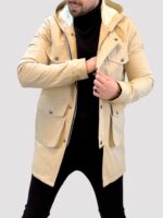کاپشن بلند ZARA کرم - Image 2