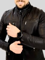 کت چرم 2319 مشکی - Image 2