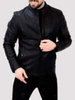 کت چرم 2329 F مشکی - Image 4