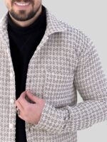پیراهن پشمی 031212 خاکی - Image 2