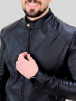 کت چرم 2017 مشکی - Image 3