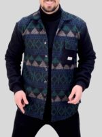 پیراهن پشمی 031213 آبی - Image 4