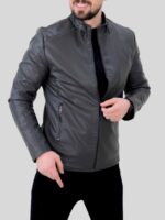 کت چرم 2320 طوسی - Image 5