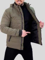 کاپشن  ZARA 110204 زیتونی - Image 3