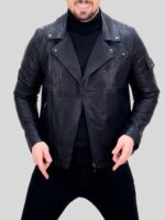 بایکر چرم 602 مشکی - Image 2