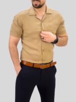 پیراهن ZARA 041304 نسکافه ای - Image 2