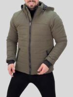 کاپشن  ZARA 110204 زیتونی - Image 5