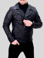 بایکر چرم 602 مشکی - Image 3