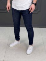 شلوارجین 28809 Bershka سورمه ای - Image 3