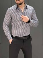 پیراهن 031405 POLO خاکستری - Image 3