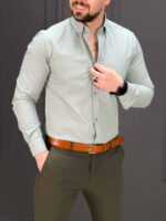 پیراهن 03141 POLO سبز روشن - Image 3