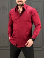 پیراهن بلند 03027 ساتینه جیگری - Image 2