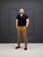 پیراهن کوتاه 040802 BENETTON مشکی - Image 2