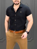 پیراهن کوتاه 040802 BENETTON مشکی - Image 4