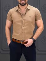پیراهن کوتاه 040802 BENETTON نسکافه‌ای - Image 3