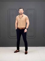 پیراهن کوتاه 040802 BENETTON نسکافه‌ای - Image 4