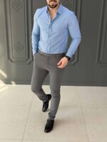 پیراهن 030120 DIOR آبی - Image 4