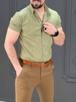 پیراهن کوتاه 040132 سبز