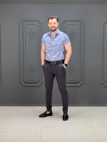 پیراهن 040541 ZARA آبی - Image 3