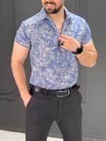 پیراهن 040541 ZARA آبی - Image 4