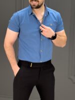 پیراهن کوتاه 040802 آبی - Image 2