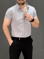 پیراهن کوتاه 040802 طوسی - Image 2