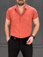 پیراهن کوتاه 040802 گلبهی - Image 3