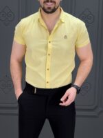 پیراهن کوتاه 040802 لیمویی - Image 3