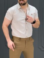 پیراهن کوتاه 040802 کرم - Image 3